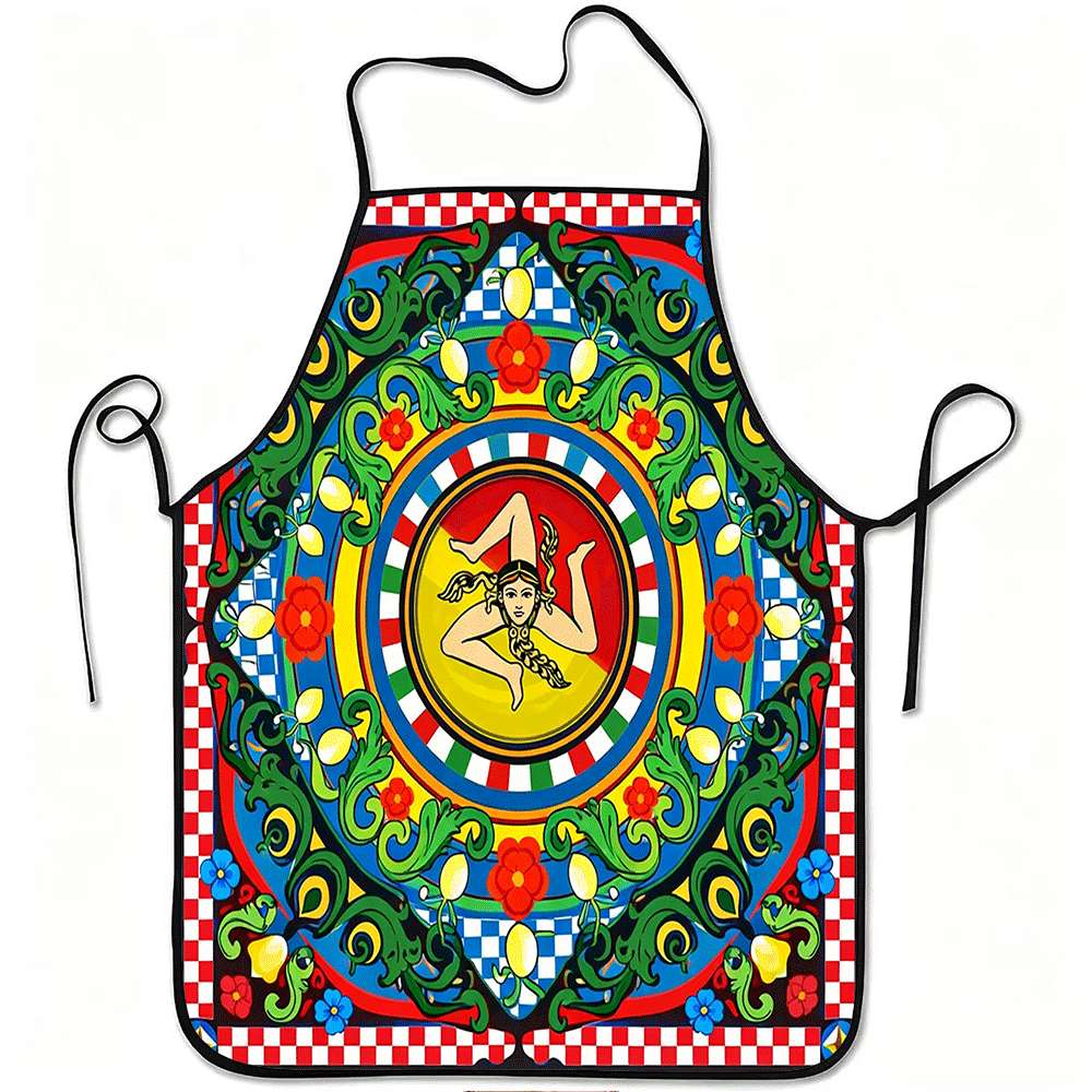 Home Cooking Ideas - 1 Piece Italian Sicilian Themed Apron,