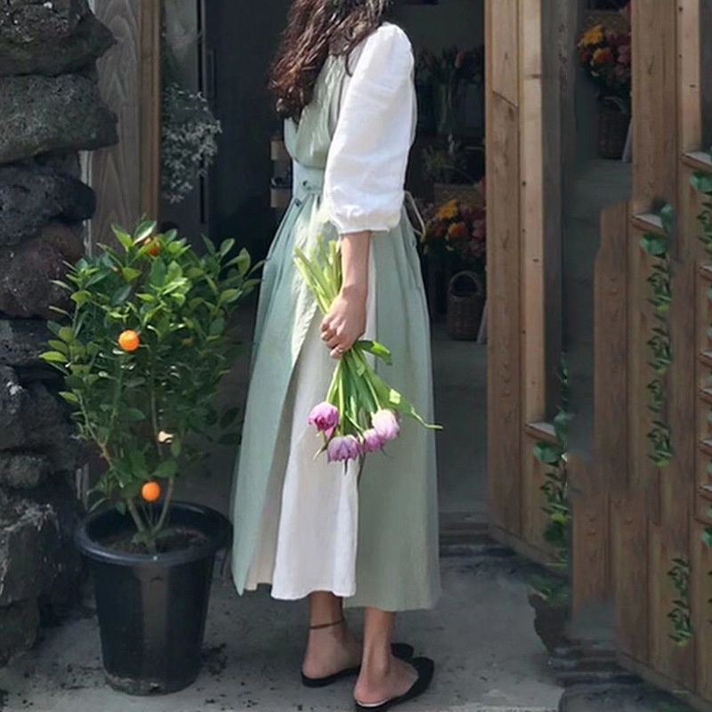 Home Cooking In French - French Florist Cotton and Linen Apron