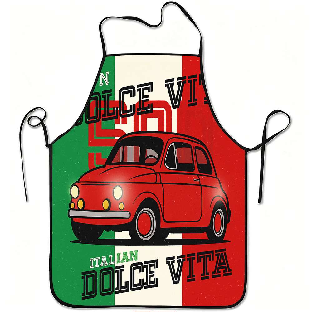 Home Cooking Ideas - 1 Piece of Fun Italian-Themed Apron,