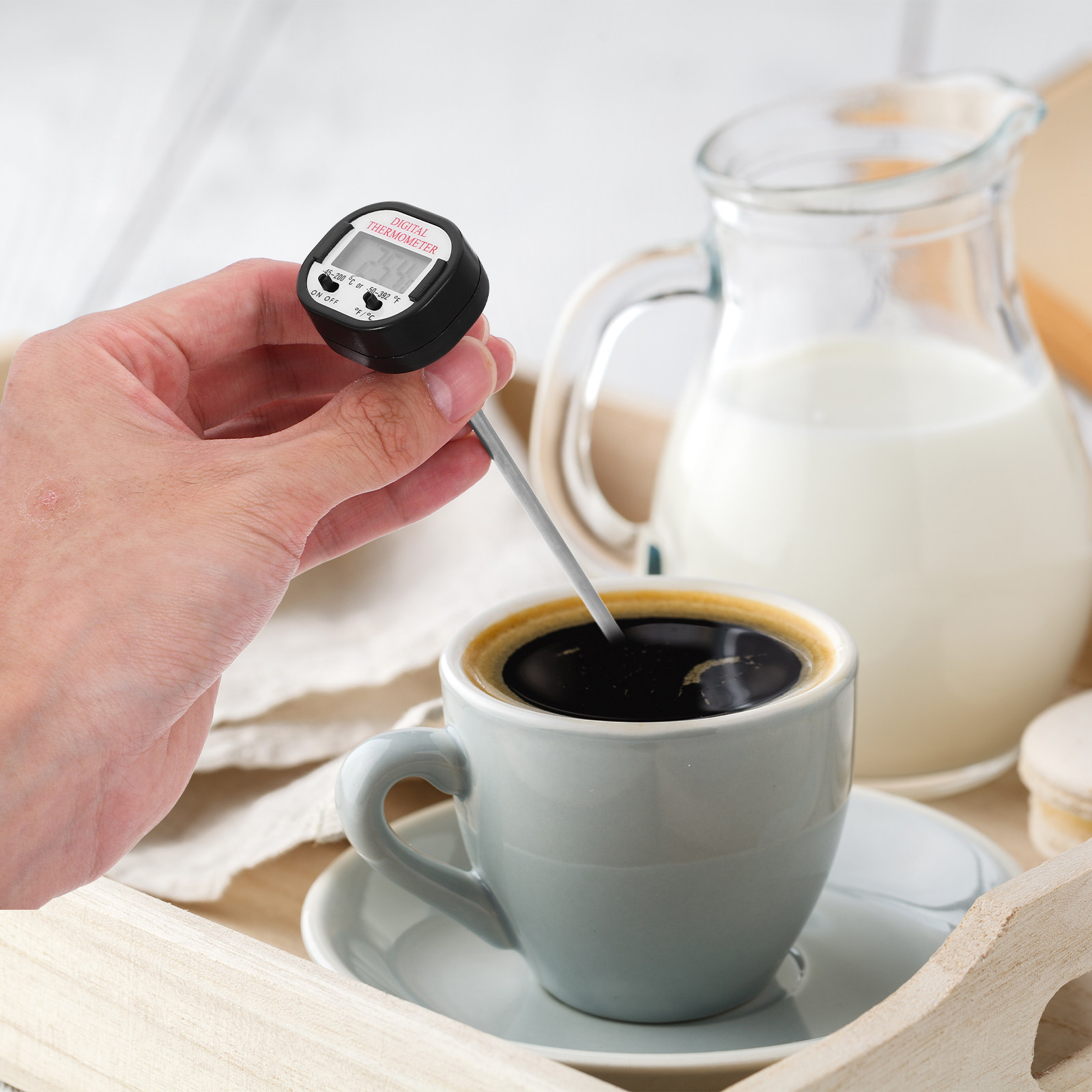 Home Cooking Food - Electronic Food Thermometer Kitchen Baking Barbecue
