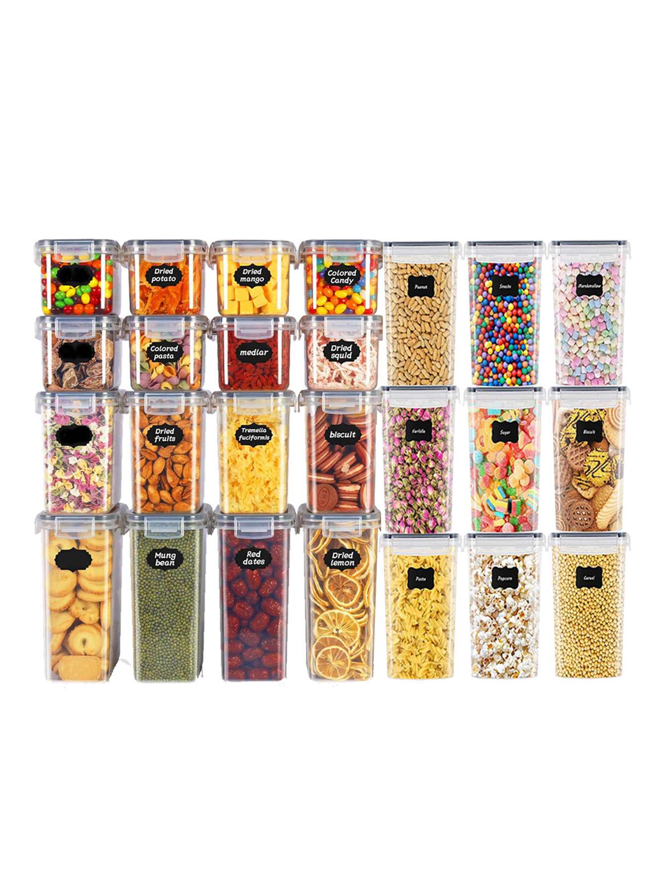 Home Cooking Food - 48pcs, Sealed Food Storage Containers with