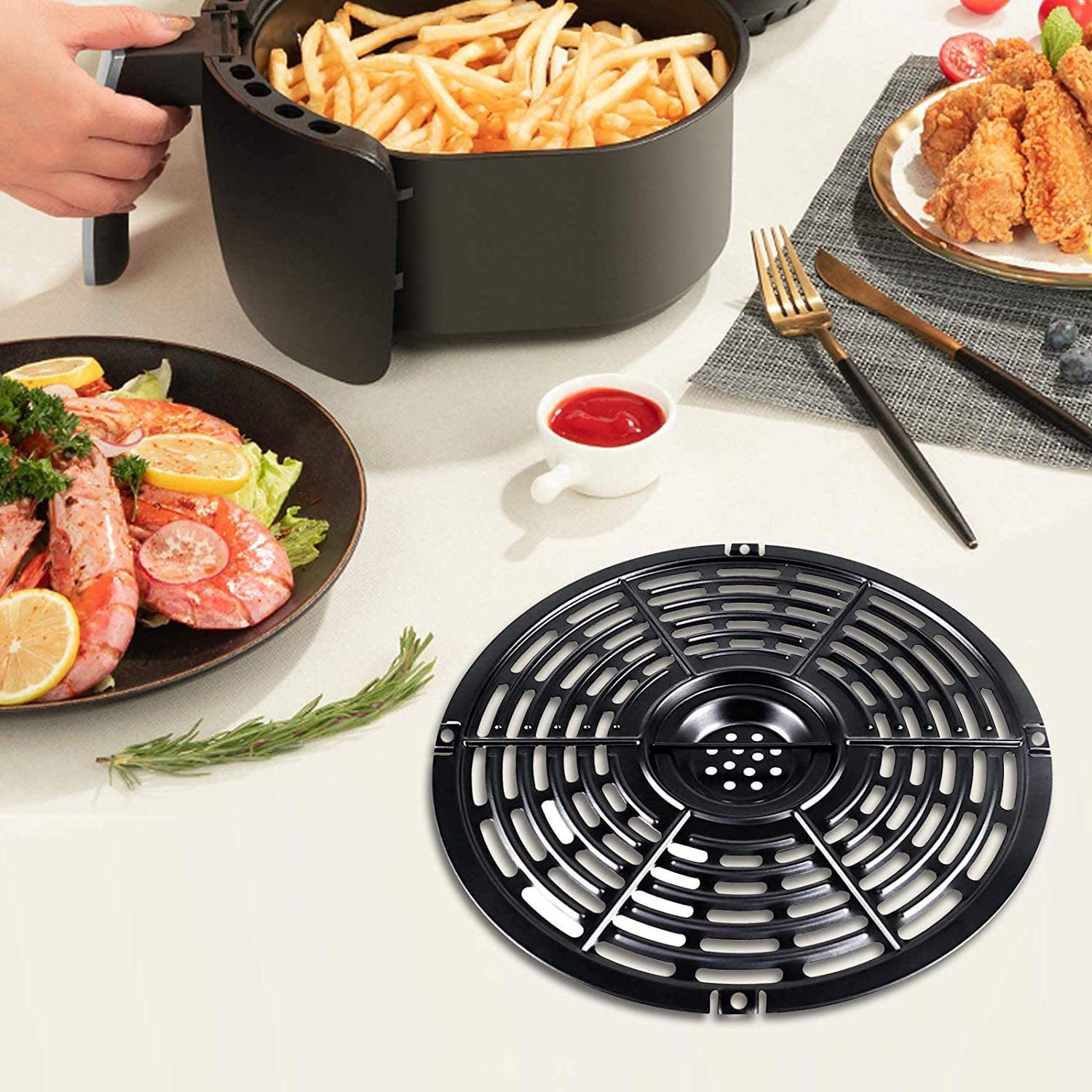 Airfryer Basket Replacement Gr - Paella Pan Steel recension och pris