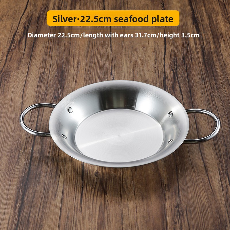 Stainless Steel Paella Pan wit - Paella Pan Steel recension och pris