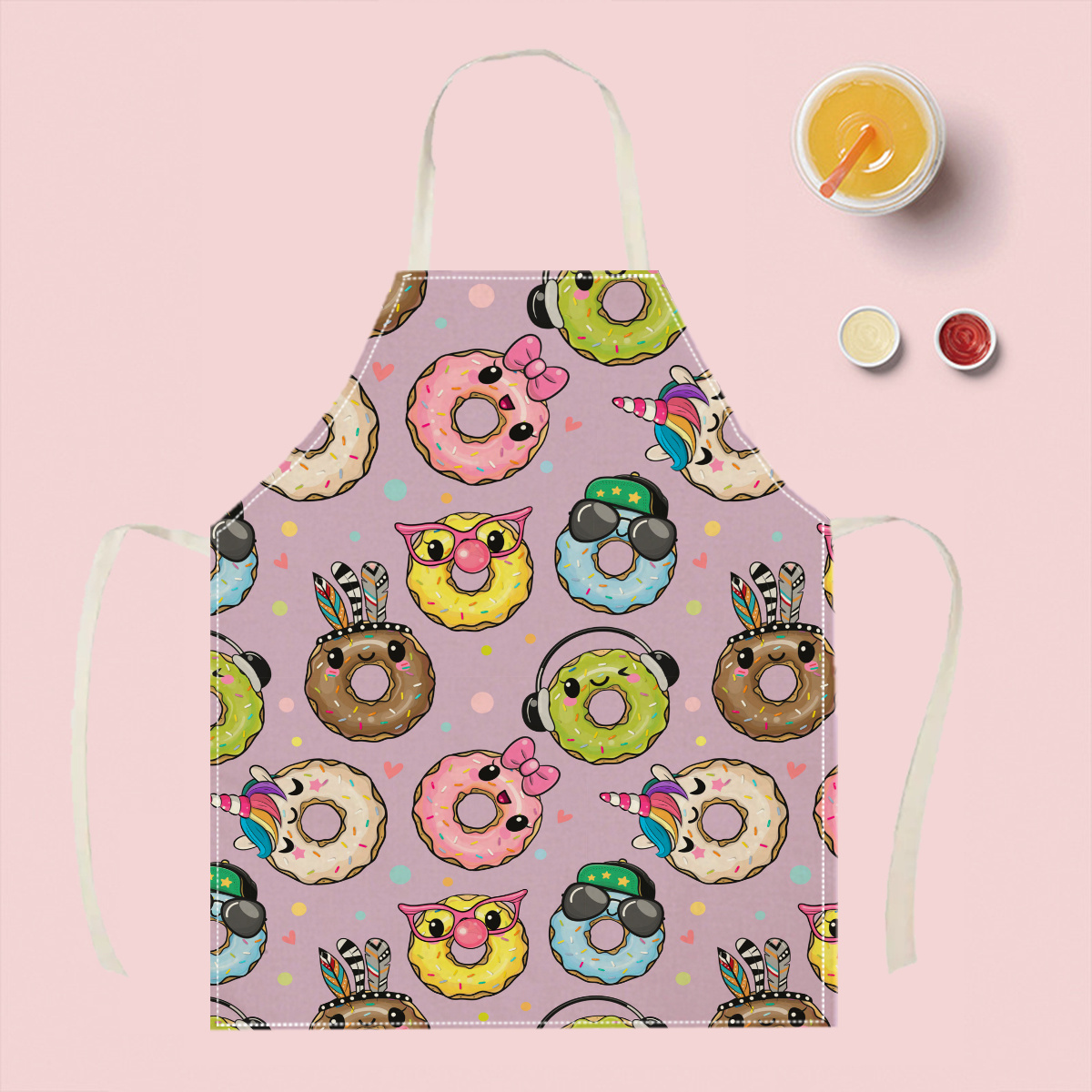 1pc Cute Cartoon Donut Apron F - Home Cooking Ideas recension och pris