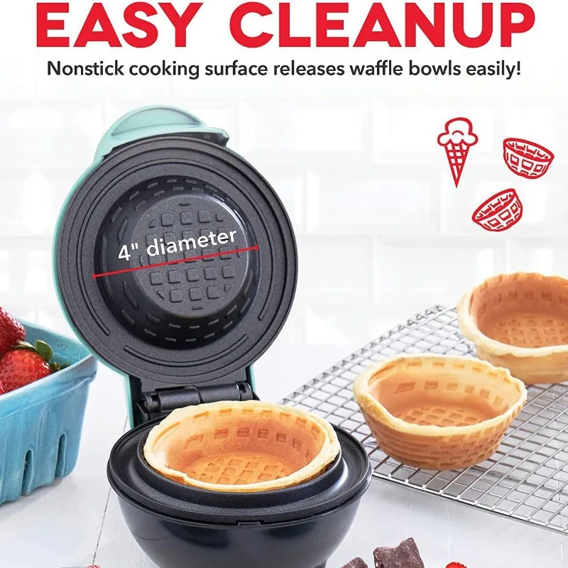110V-220V Waffle Bowl Machine, - Home Cooking Egg Roll recension och pris