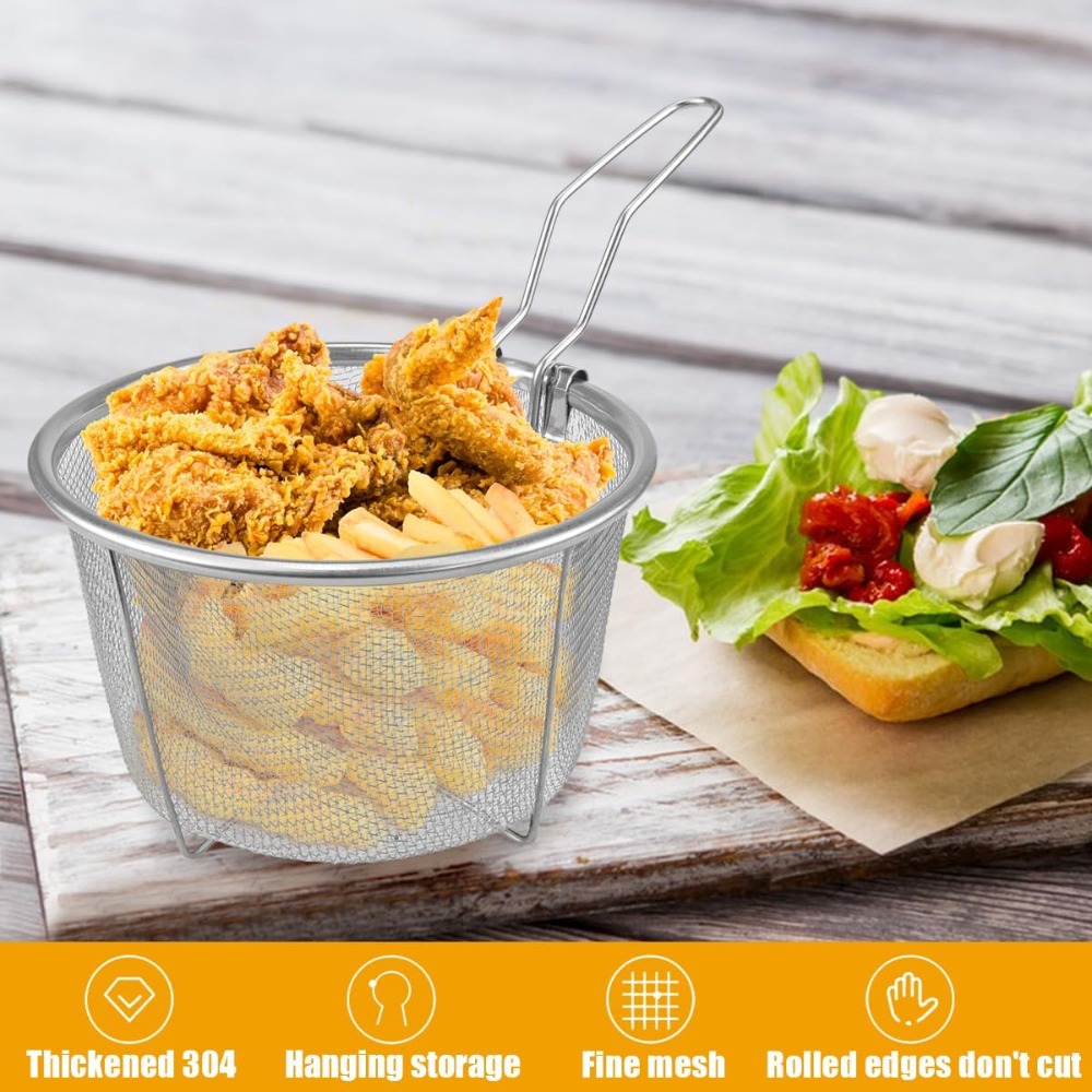 Round Fry Basket with Folding  - Home Cooking In French recension och pris