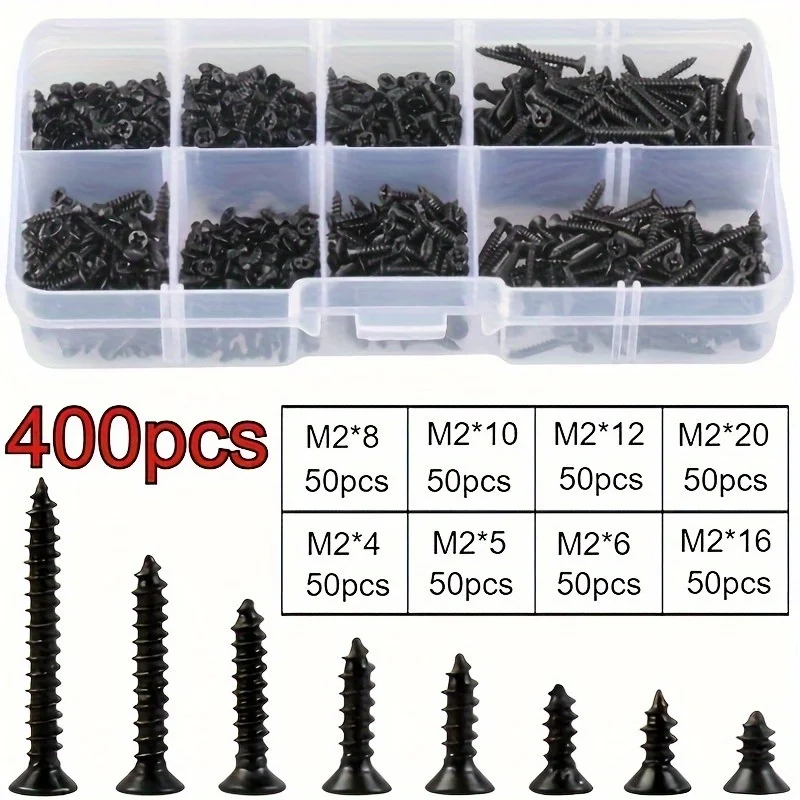 Self-tapping wood screw set, M - Paella Pan Steel recension och pris