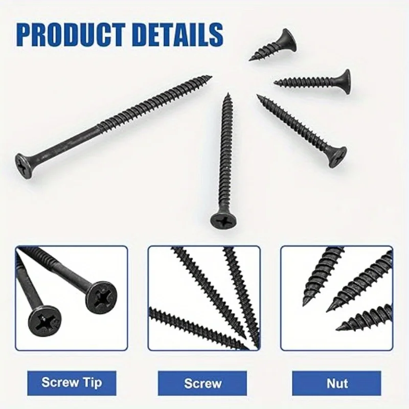 Self-tapping wood screw set, M - Paella Pan Steel recension och pris