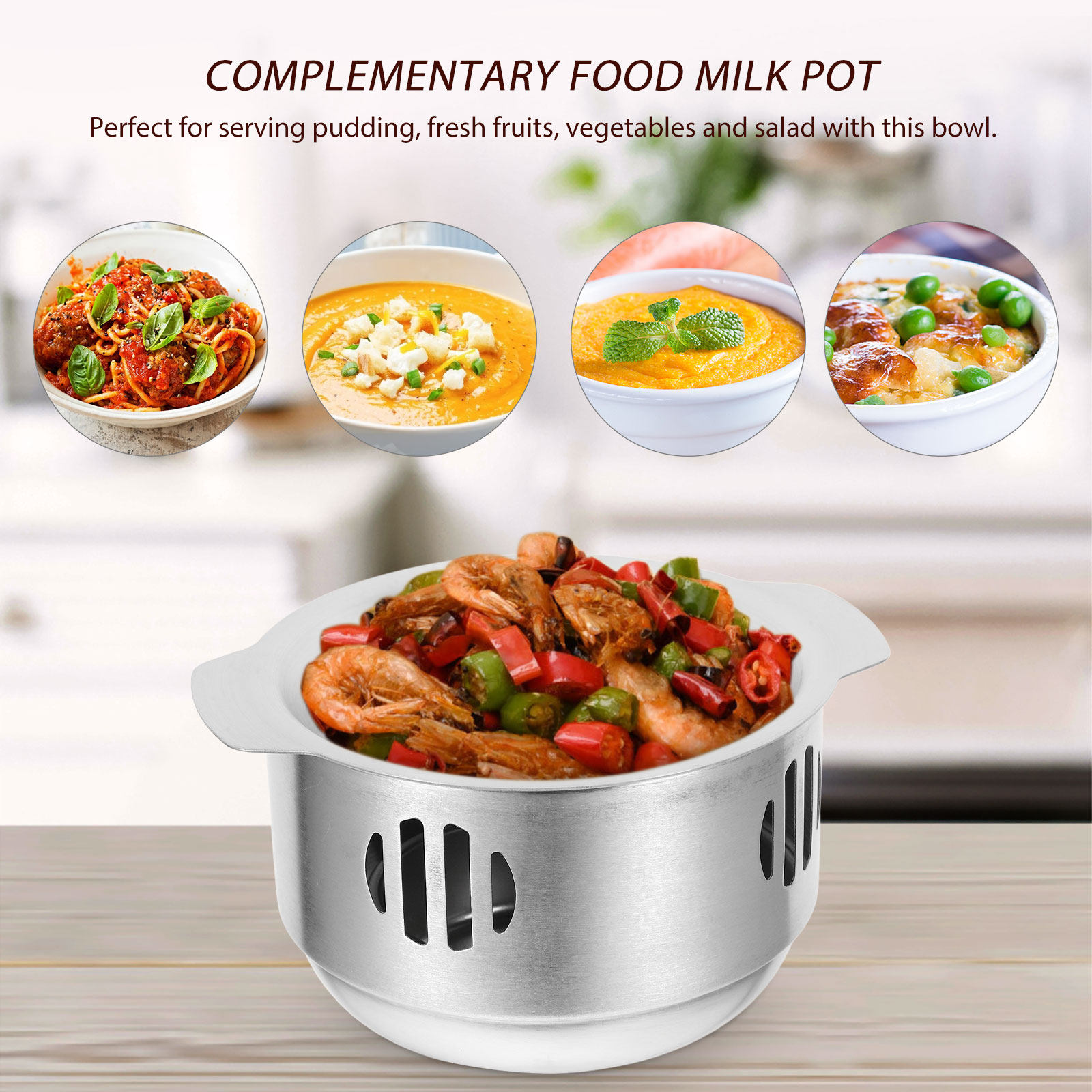 1Set Food Heating Pot with Sto - Home Cooking Fast Foods recension och pris
