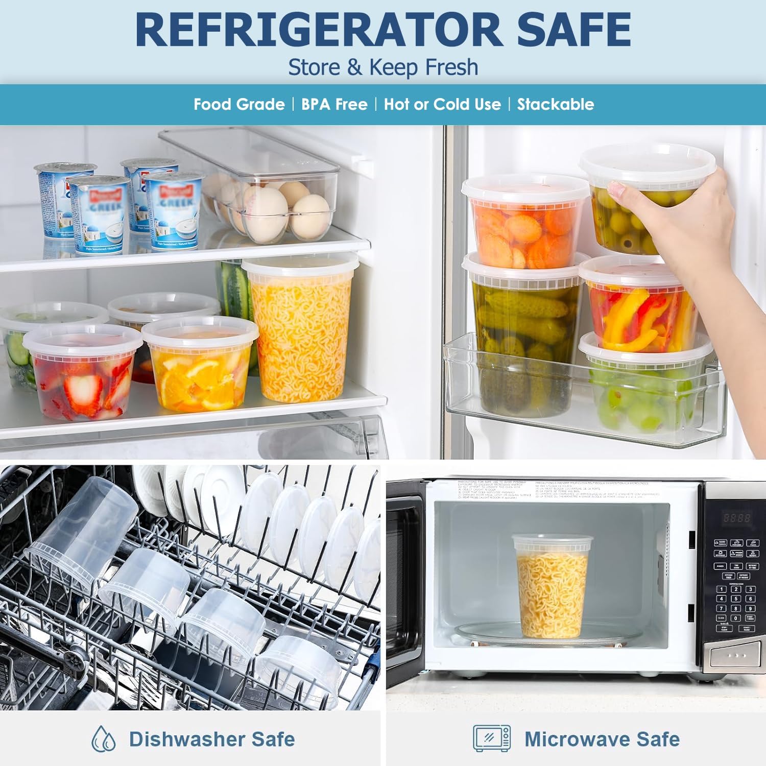 24pcs Deli Food Storage Contai - Home Cooking Food recension och pris