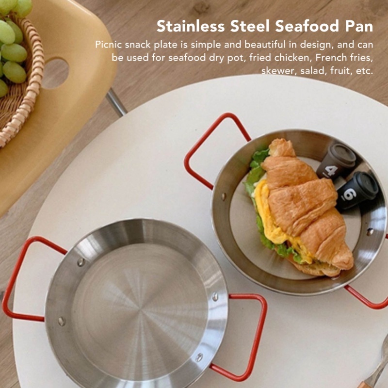 Seafood Rice Pot Prevent Scald - Paella Pan Steel recension och pris