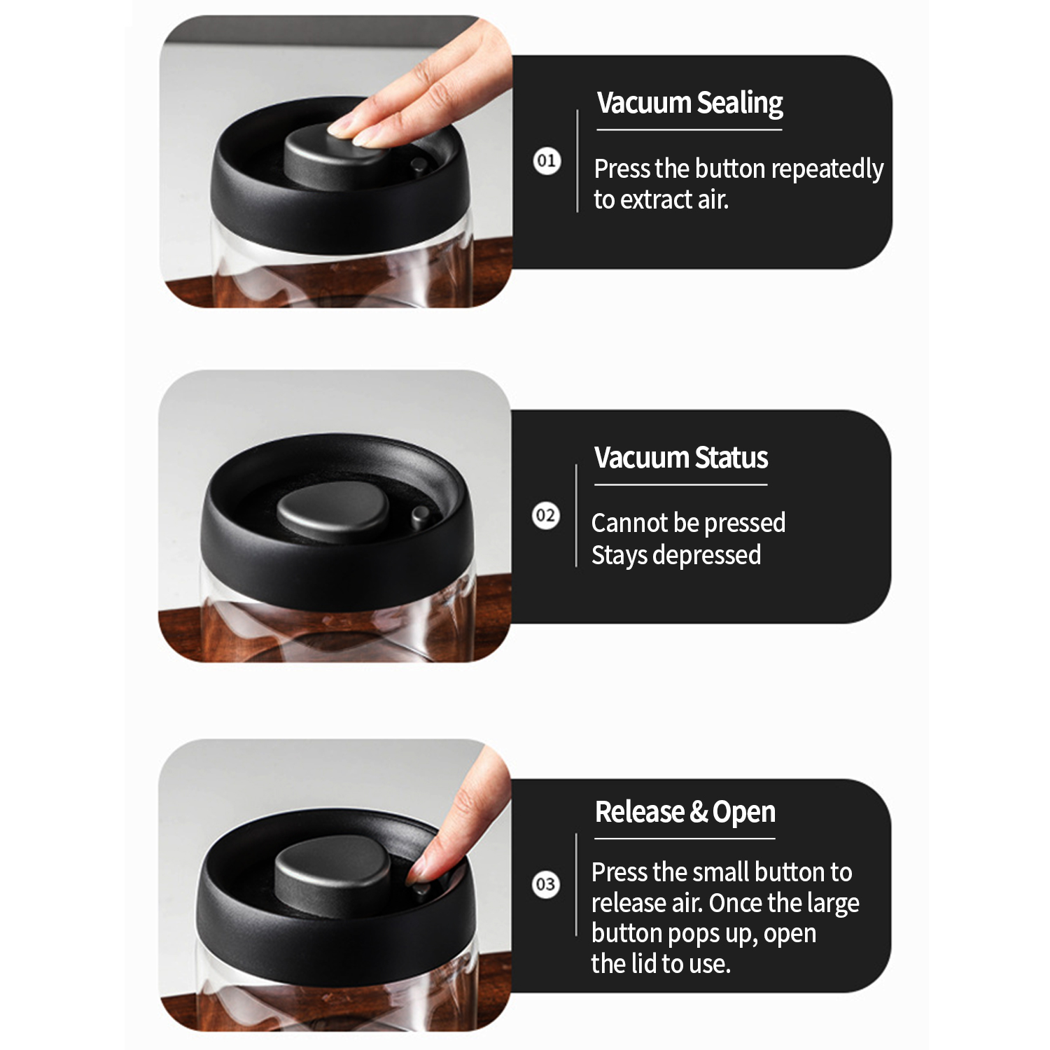 OANKR Vacuum Coffee Canister 5 - Home Cooking Food recension och pris