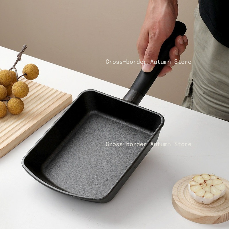 Uncoated Cast Iron Square Fryi - Home Cooking Egg Roll recension och pris