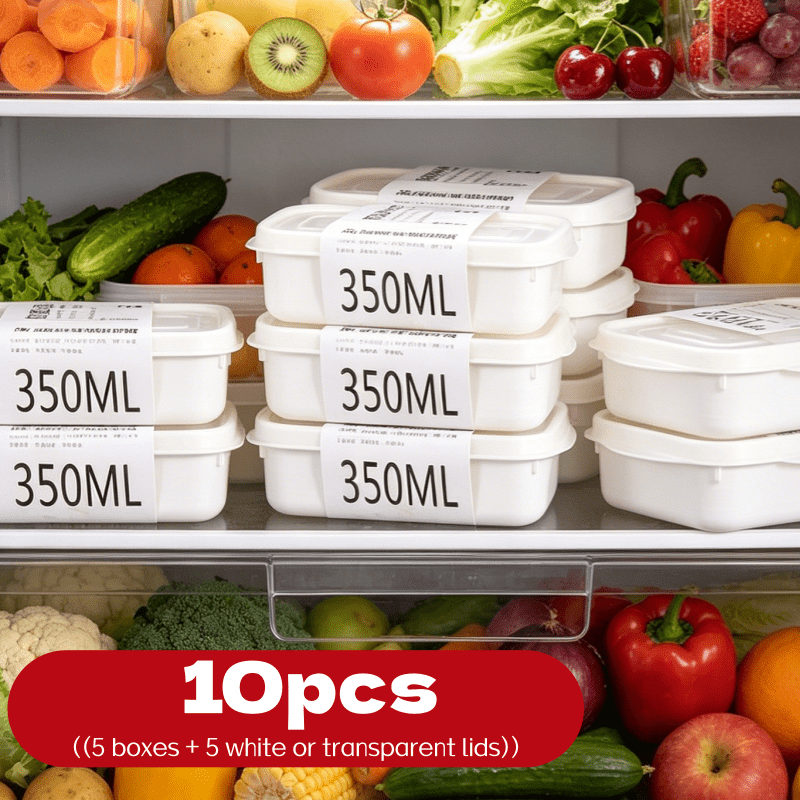 10Pcs Reusable Stackable Food  - Home Cooking Food recension och pris