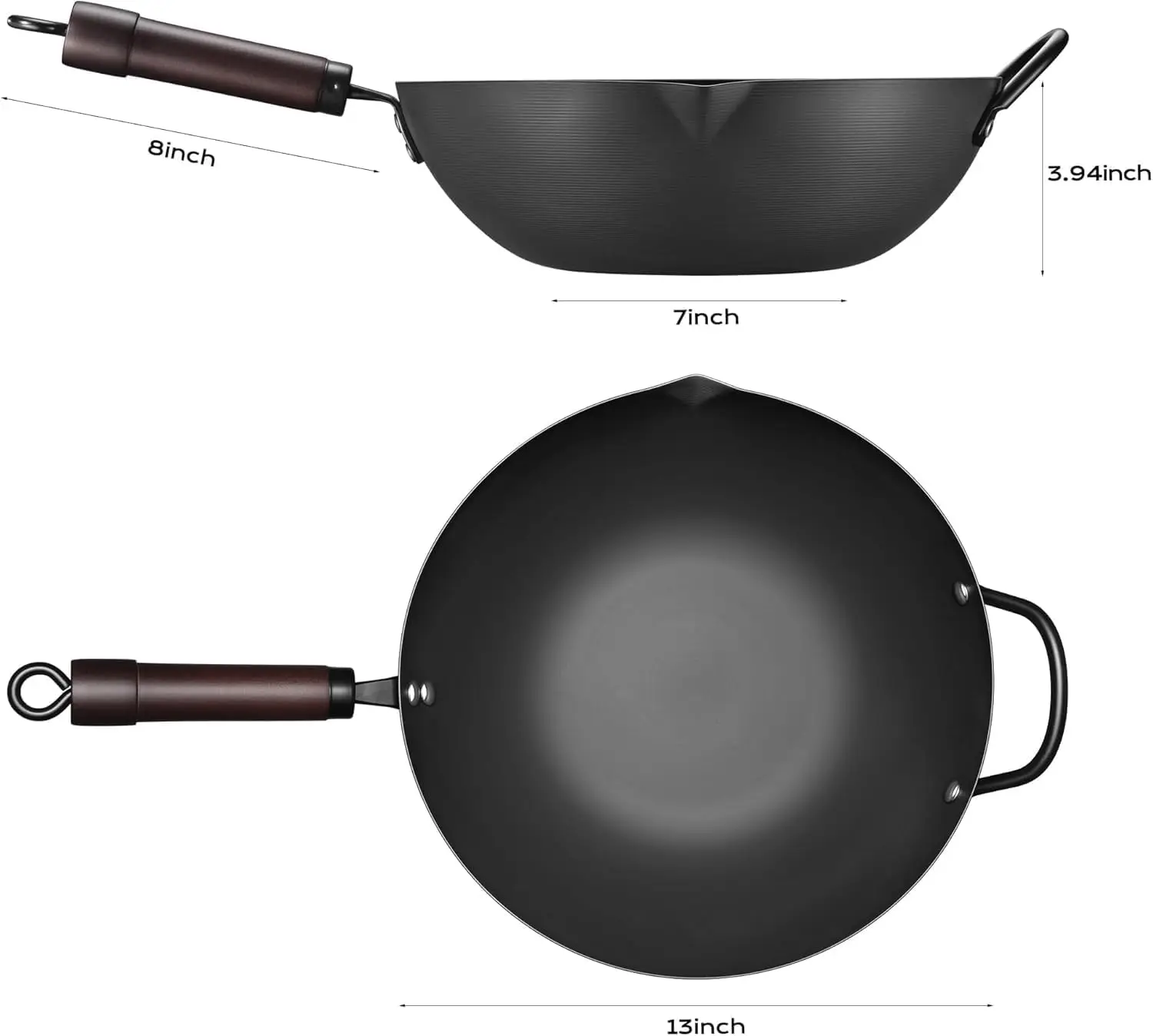 13 Inch Carbon Steel Woks & St - Paella Pan Steel recension och pris