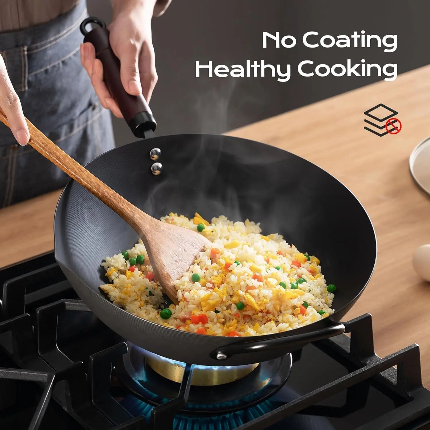 13 Inch Carbon Steel Woks & St - Paella Pan Steel recension och pris